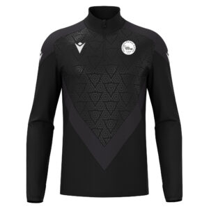 Stretch 1/4 Zip Top - Black/Dark Grey (RA)